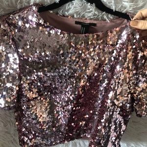 Forever 21- Pink Sequin Shirt